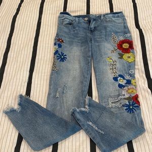 Flower jeans!